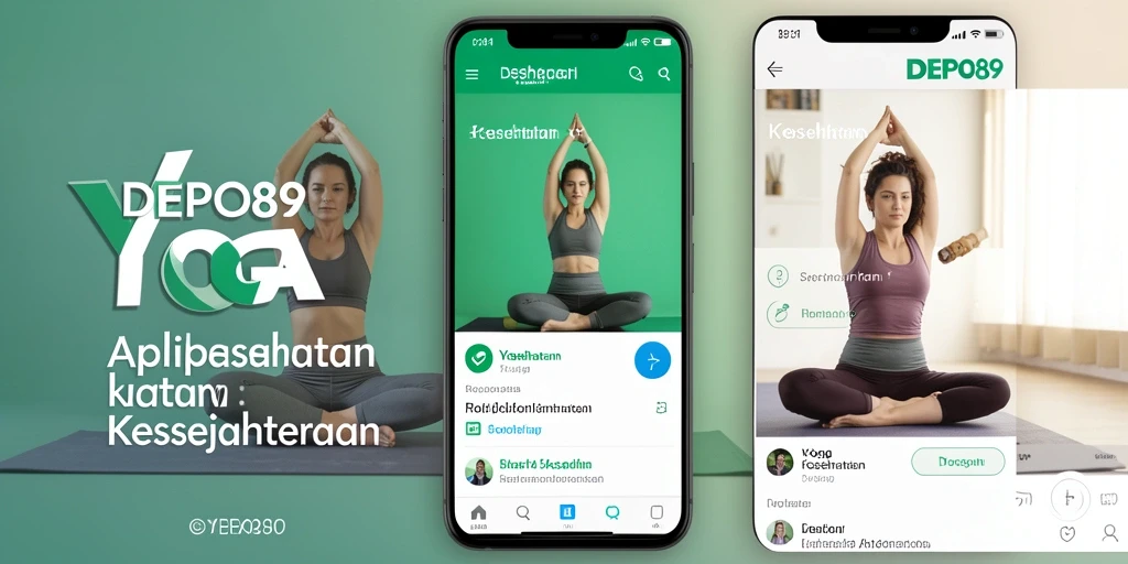 Screenshot antarmuka DEPO89 saat digunakan untuk latihan Yoga.
