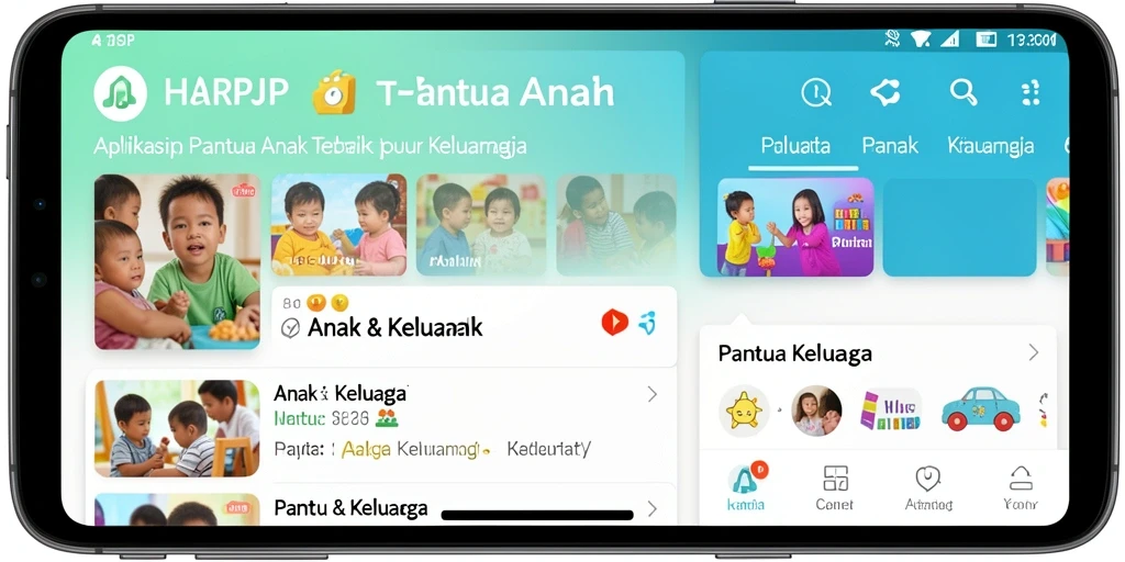Tampilan antarmuka aplikasi Pantau Anak yang bersahabat dan informatif.