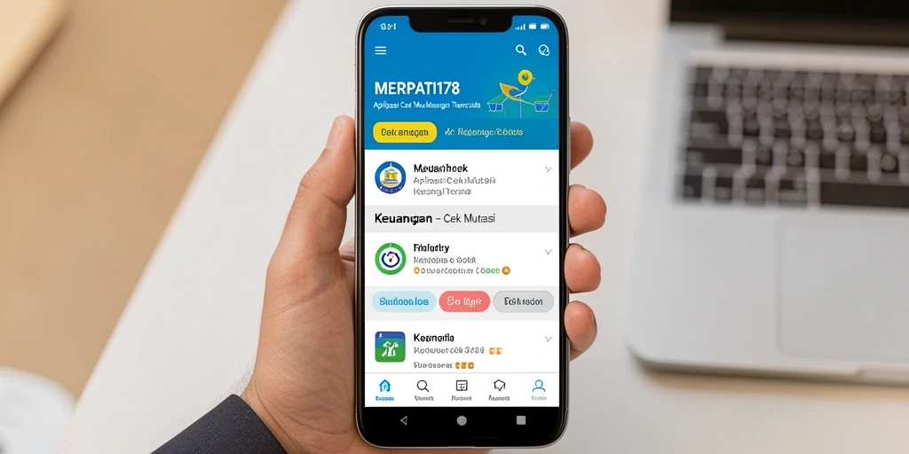Tampilan antarmuka aplikasi MERPATI178 yang jelas dan informatif.