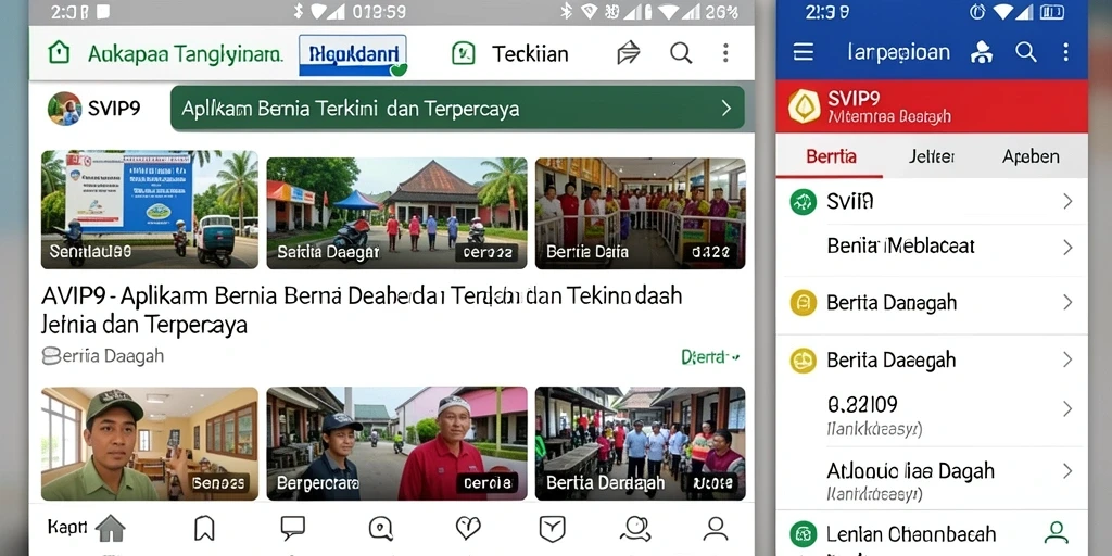 Antarmuka SVIP9 dengan berita daerah yang terbaru dan terpercaya.