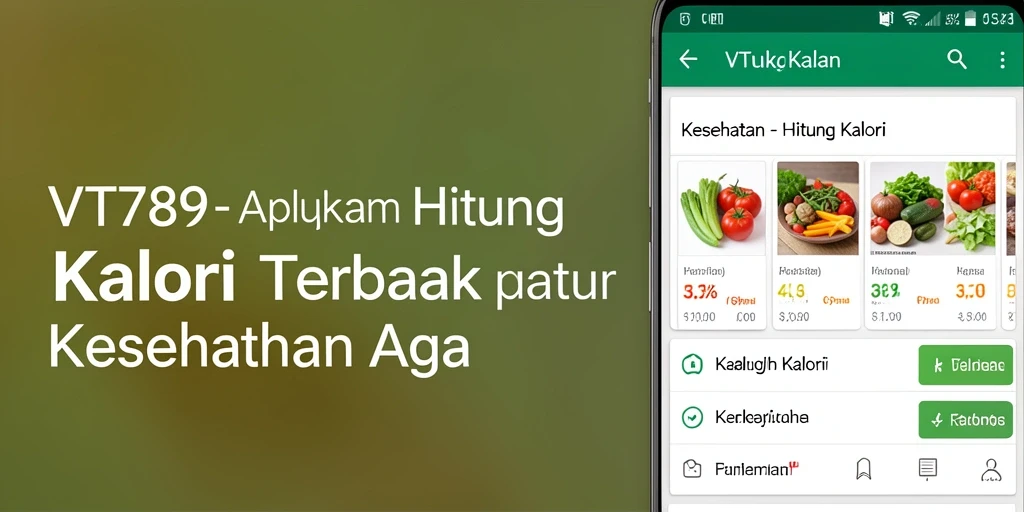 Antarmuka VT789 yang intuitif untuk menghitung kalori dengan mudah.