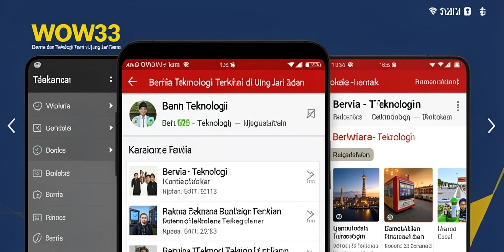 Tampilan antarmuka WOW33 yang modern dan informatif.
